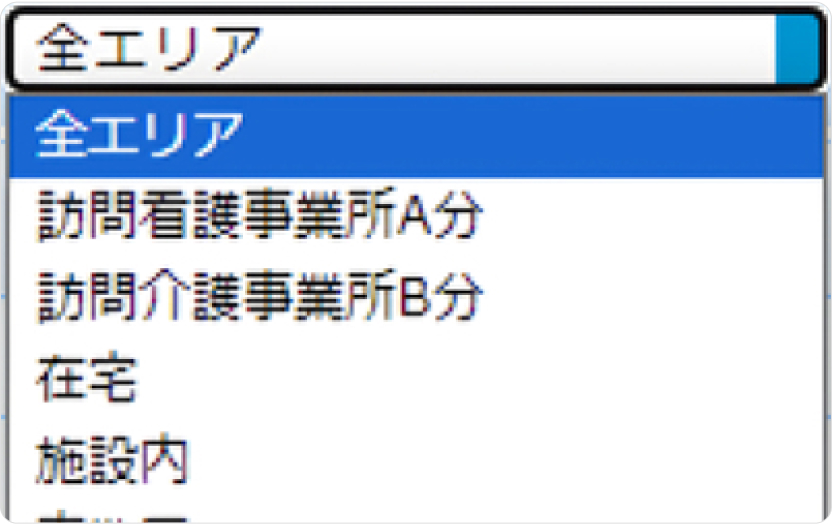 エリア分け